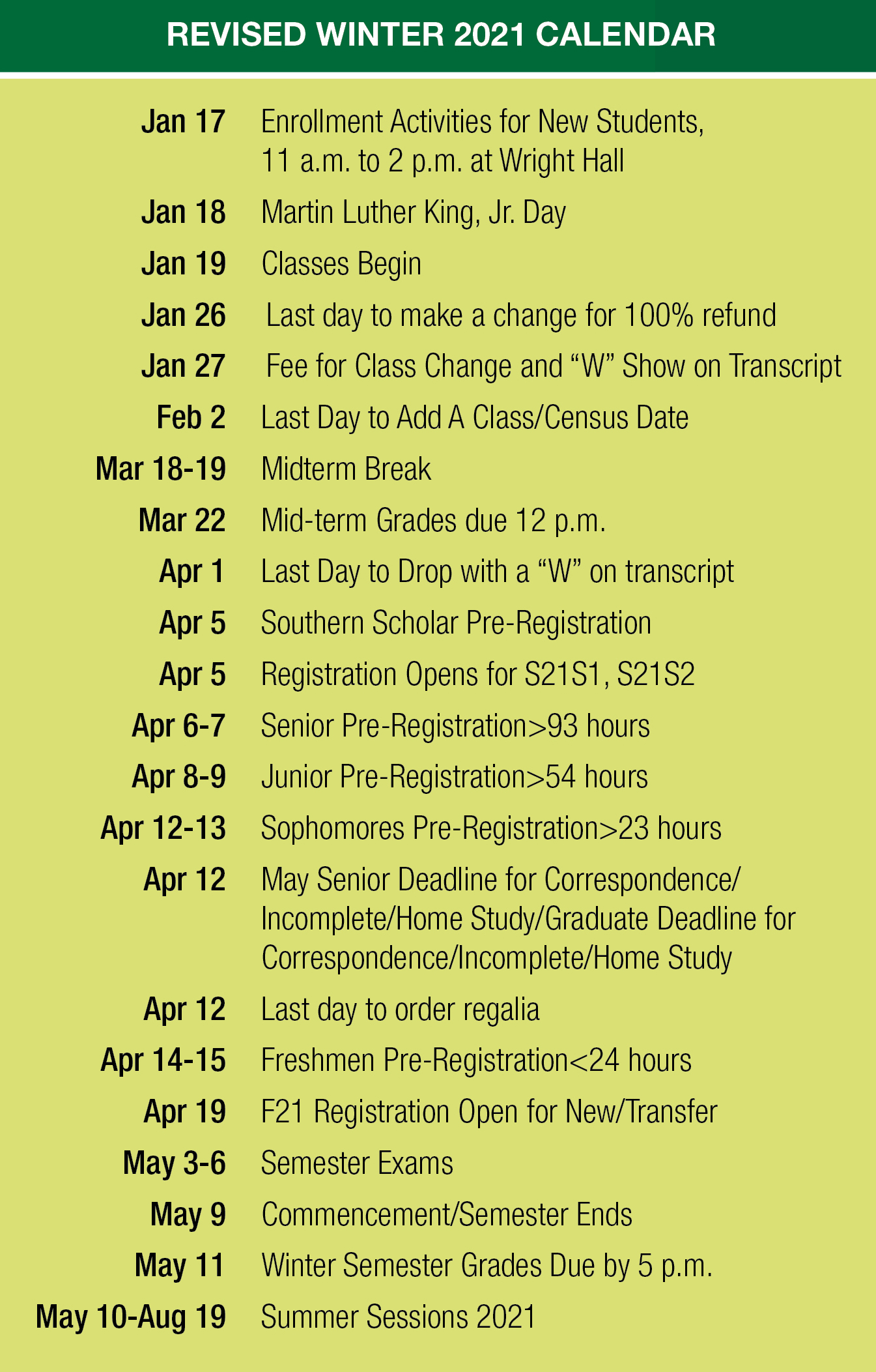 program-schedule-southern-adventist-university