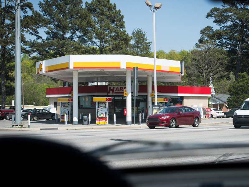 Corner Gas Station after